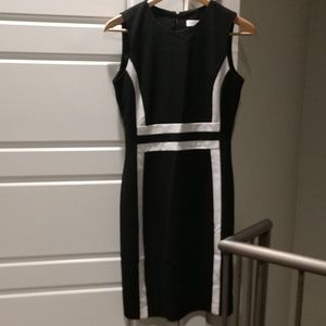 Black/white Calvin Klein dress